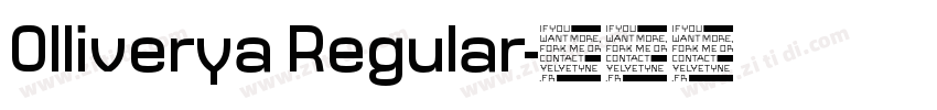 Olliverya Regular字体转换